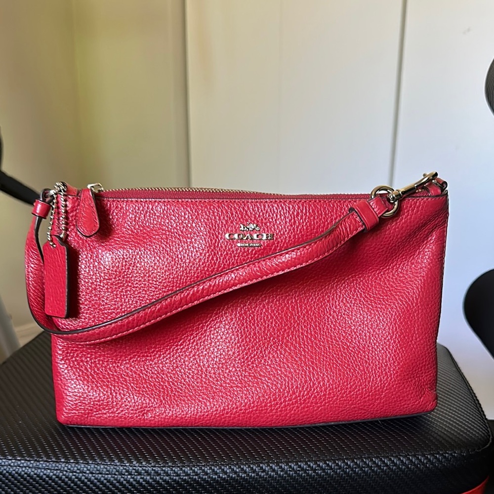 Coach Red Leather Women's Bag